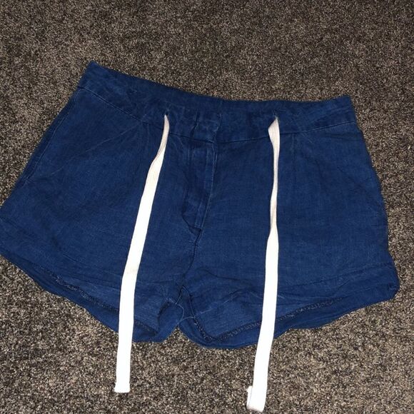 Wilfred Linen Shorts Aritzia  Blue 2 - Picture 4 of 4